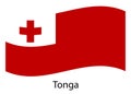 Flag of Tonga. Tonga Icon vector illustration eps10.