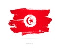 Flag of Tunisia. Abstract concept Royalty Free Stock Photo