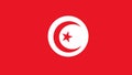 Flag Tunisia, abstract flag of strips.
