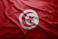 Flag of Tunisia Royalty Free Stock Photo