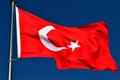 The Flag of Turkey Royalty Free Stock Photo