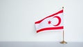 Flag of Turkish Republic of Northern Cyprus Royalty Free Stock Photo