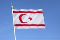 Flag of the Turkish Republic of Northern Cyprus Royalty Free Stock Photo