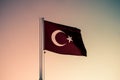 Flag turkish turkey wind banner. trkiye bayrak turkey flag Royalty Free Stock Photo