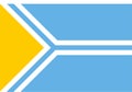 Flag of Tuva oblast repubblic Royalty Free Stock Photo