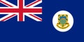 Glossy glass The flag of Tuvalu Ellice Islands from 1976 to 1978 Royalty Free Stock Photo