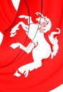 Flag of Twente Region, Netherlands. Royalty Free Stock Photo
