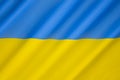 Flag of Ukraine Royalty Free Stock Photo