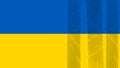 The flag of Ukraine has three patches on the right. Pain in the heart of Ukrainians. Patriot of the country. Blue and yellow flag