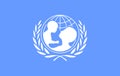 Flag of the Unicef. 10 eps