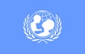 Flag of the Unicef Royalty Free Stock Photo