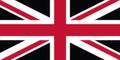 Glossy glass of Flag in the Union Jack united kingdom