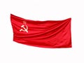 Flag of the Union of Soviet Socialist Republics isolate on a white background Royalty Free Stock Photo