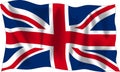 Flag of United Kingdom Royalty Free Stock Photo