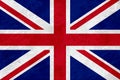 Flag Jack United kingdom - marble texture