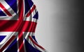 Flag of United Kingdom . Nationals flags of world country turning Royalty Free Stock Photo