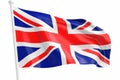 The Flag Of The United Kingdom On A White Background Royalty Free Stock Photo