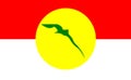 Glossy glass flag of United Malay National Organisation.