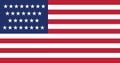 Flag of the United States between 1847 and 1848 29 stars