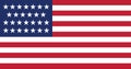 Flag of the United States between 1845 and 1846 27 stars
