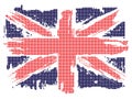 Flag of United United Kingdom on white background