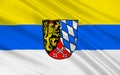 Flag of Upper Palatinate in Bavaria, Germany