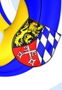 Flag of Upper Palatinate Region, Germany.