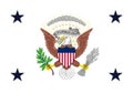 Glossy glass Flag of the US vice President