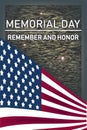 Memorial Day remember and honnor - card