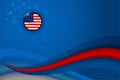 Flag of USA background