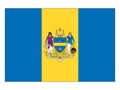 Flag of USA City of Philadelphia, Pennsylvania