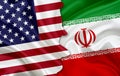 Flag of USA and flag of Iran