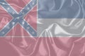 Mississippi State Silk Flag Royalty Free Stock Photo