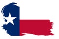 Texas State Flag With Grunge Border Royalty Free Stock Photo