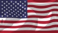 Flag of USA waving high resolution Royalty Free Stock Photo