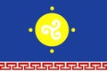 Flag of the Ust-Orda Buryat Autonomous Okrug. Russia