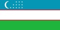 Flag of Uzbekistan Royalty Free Stock Photo