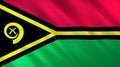 The flag of Vanuatu. Shining silk flag of Vanuatu. High quality render. 3D illustration