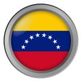 Flag of Venezuela round as a button