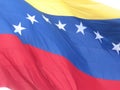 Flag of Venezuela waving in the wind