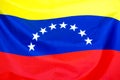 Flag of Venezuela. Flag of Venezuela waving in the wind