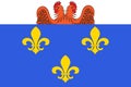 Flag of Versailles in Yvelines in Ile-de-France, France