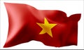 Flag of the Vietnam waving in the wind.