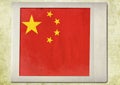 Flag of vintage instant photo Royalty Free Stock Photo