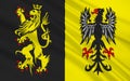 Flag of Vogtlandkreis district of Saxony, Germany Royalty Free Stock Photo