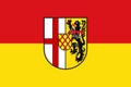 Flag of Vulkaneifel of Rhineland-Palatinate, Germany Royalty Free Stock Photo