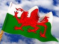 Flag. Wales