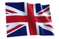 National flag of the United Kingdom, Union Flag or Union Jack Royalty Free Stock Photo