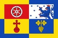 Flag of Woellstein in Alzey-Worms in Rhineland-Palatinate, Germany