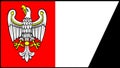 Glossy glass Flag of Wojewodztwo Wielkopolskie